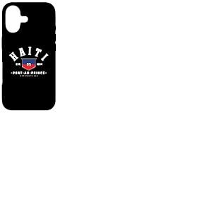 Cadeau ami ha&iuml;ti Drapeau ha&iuml;ti Port-au-Prince ha&iuml;ti Cadeau Coque pour iPhone 17