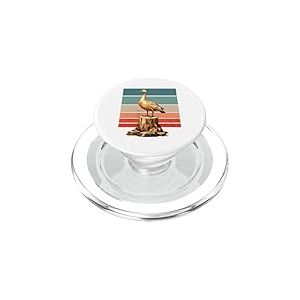 Oie dor&eacute; majestueux r&eacute;aliste souche d'arbre Nature Oiseau PopSockets PopGrip pour MagSafe