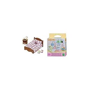 Sylvanian Families - 5019 - Semi Lit Double - Poupées et Accessoires - Sylvanian & Baby High Chair Families Chaise Haute pour Bébé, 5221, Pas de Variations