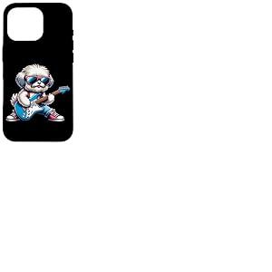 Bolonka Rock Avec Guitare Électrique Coque pour iPhone 16 Pro