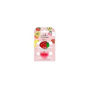 invisibobble CLIPSTAR GLOW KIDS FRUTTI STRAWBERRY Lot de 2 barrettes à cheveux lumineuses pour enfants – Pinces à cheveux brillantes et antidérapantes pour des cheveux sains – Design fraise et cœur