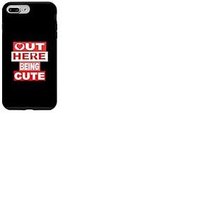 Red Out Here Being Cute Red Graphic Coque pour iPhone 7 Plus/8 Plus