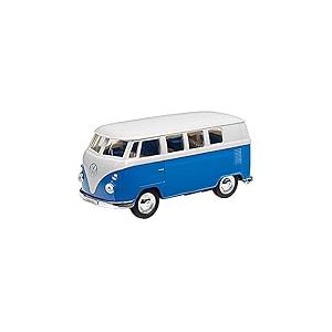 Volkswagen 211087511A T1 Voiture Jouet avec Fonction Rétrofriction, Bleu/Blanc