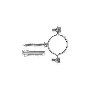 Fischer Collier galvanis&eacute; l&eacute;ger CZV pour fixation de tuyaux &eacute;lectriques en acier, plastique et multicouche, serrage 10 mm, comprend cheville SX Plus 6 et vis double M6, 10 pi&egrave;ces, 567632