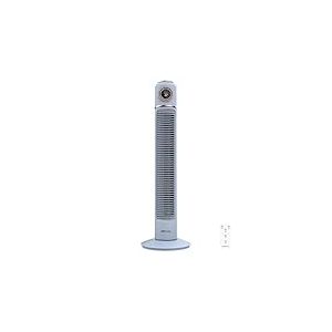 Cecotec - Ventilateur de Colonne EnergySilence 1090 Skyline Retro Smart Blue - 40 W, Diamètre 81 cm, Lumière LED, Télécommande, Tactile, 3 Vitesses, 3 Modes, Minuterie 12 Heures