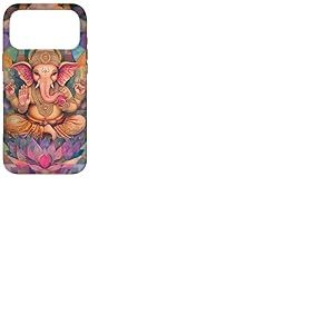 Ganesh Ganesha Hindou Mandala Formes g&eacute;om&eacute;triques Coque pour iPhone 17 Pro Max