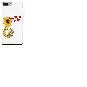 Soubassophone Saint-Valentin Cuivres Mariage Coque pour iPhone 7 Plus/8 Plus