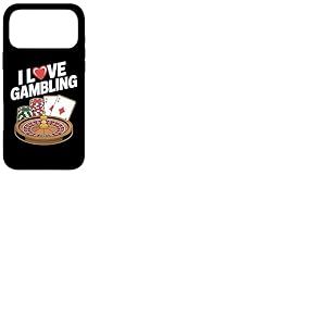 I Love Gambling Casino Chips Cartes Roulette Coque pour iPhone 17 Pro Max