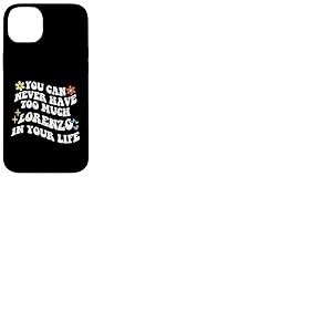 Retro Groovy, vous ne pourrez jamais avoir trop de LORENZO dans votre sac Coque pour iPhone 14 Plus