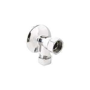 SOMATHERM FOR YOU, Applique murale chrom&eacute;e 15/21 pour tube cuivre &Oslash;14 mm, &eacute;crou tournant, rosace &Oslash;55 mm, id&eacute;ale pour robinetterie eau chaude/froide, design &eacute;l&eacute;gant et moderne