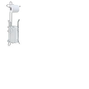 SunnyPoint Support de Rangement pour Rouleaux de Papier Toilette avec réserve, la Zone de réserve a Assez d'espace pour Stocker des Rouleaux méga ; Finition chromée