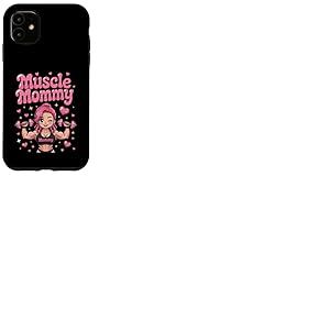 Cute Chibi Anime Muscle Mommy Weightlifting Fitness Girl Coque pour iPhone 11