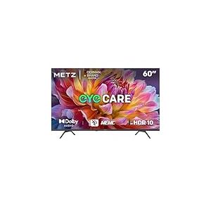 Metz TV 60 Pouces 4K UHD Smart LED Television Google TV HDR 10 MEMC Dolby Audio Tuner DVB-T/-T2/-C/-S/-S2 CI+ (2025 Mod&egrave;le, Noir 60MUF7000Z)