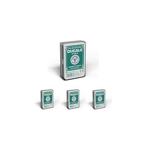 Ducale Origine - Jeu de 32 Cartes - Jeu de Belote - Bo&icirc;te Plastique (Lot de 4)