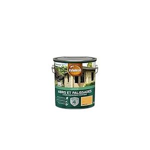 Xyladecor - Lasure Protectrice pour Bois Extérieur - Abris, Palissades, Bois de jardin - Couleur : Mat Chêne Clair - Quantité : 5L - 5324350