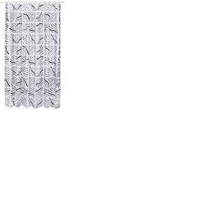 Spirella 1117796 - Rideau en Plastique - Zebrano Silver Black 18 1117796, Blanc, Standard