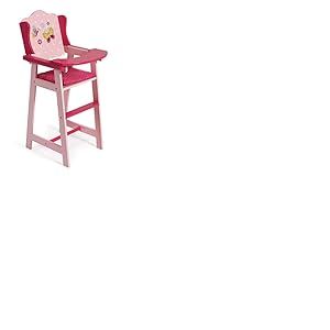 Bayer Chic 2000-501-90 - Chaise Haute pour poupée jusqu'à 46 cm, Meuble de poupée, Accessoires de poupée, Rose Papilio, 30 x 26,5 x 59 cm