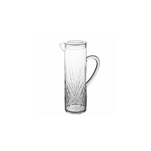 Villa d'Este Home Tivoli Carafe Fashion 1,5 L surface travaillée transparente