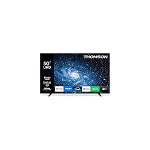 THOMSON 50 Pouces (126 cm) 4K UHD LED Smart TV avec Fire TV, Commande vocale Alexa, AirPlay, Wi-FI, Triple Tuner(c&acirc;ble/Satellite/antenne), Bluetooth 5.0, HDMI, USB, AV in, CI+, 50UF4S35