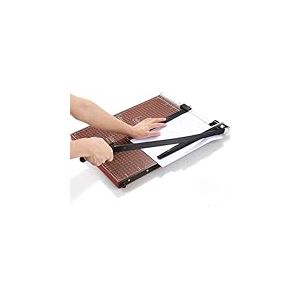 Nictemaw Coupe-Papier A3 Professionnel Coupe-Papier avec Cadre en Bois Poignée Ergonomique 55cm Massicot pour Bureau Atelier Créatif