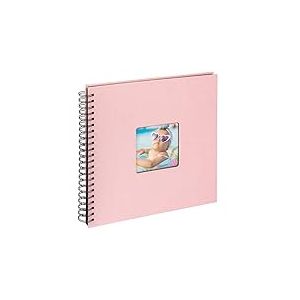 walther design Fun SA-110-BR Album Photo à Spirale avec Couverture à Fenêtre, Rose, 30 x 30 cm