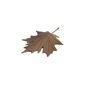 QUALY - Cale Porte Design Feuille (Marron) - Cale Porte Marron