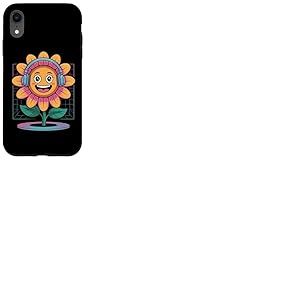 Plant Dj Fleur Heureuse Avec Casque Coque pour iPhone XR