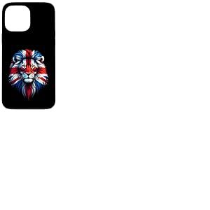 Drapeau Union Jack Tête de Lion Union Jack Coque pour iPhone 13 Pro Max