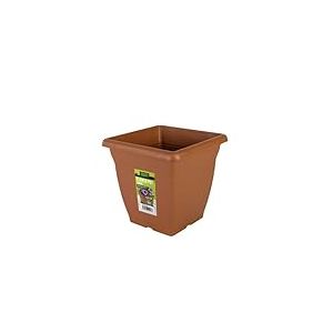 Tildenet Gardenware FPSQ26-T Pot de Fleurs carré 25 cm Terre Cuite