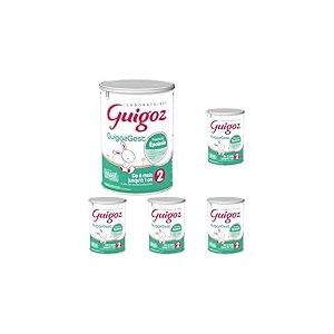 GUIGOZ GUIGOZGest 2 Lait bébé en poudre 2ème âge - de 6 à 12 mois - Boîte de 830g (Lot de 5)