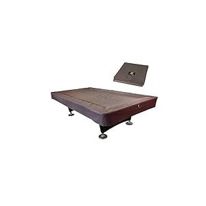 Housse de Billard en Toile Polyester 600D résistante de 2/2/2,4 m (7 Couleurs Disponibles) (Marron café, 2,7 m)