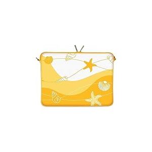 DIGITTRADE LS149-15 Summer Beach Designer Notebook Sleeve Housse Pour Ordinateur Portable 15,4" jusqu'à 15,6" (39,1 - 39,6 cm) Large Néoprène Pochette Sacoche