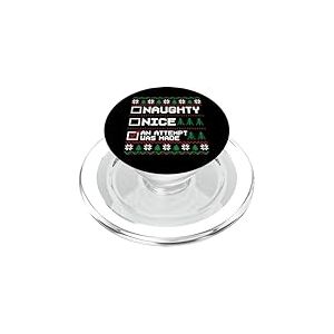 Pull de No&euml;l Laid Naughty Nice Une Tentative a &eacute;t&eacute; Faite PopSockets PopGrip pour MagSafe