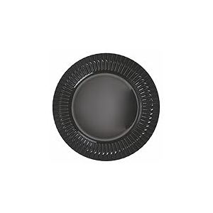 Lot de 6 dessous de plat Ø 33 cm en plastique PP, noir, Shades of Stones