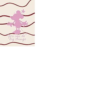 Komar Disney Minnie Mouse You Can Do Big Things Décoration murale pour chambre d'enfant 30 x 40 cm