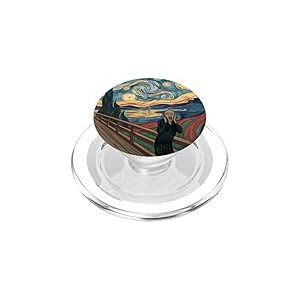 Scream Starry Night Mashup Art expressionniste surréaliste PopSockets PopGrip pour MagSafe