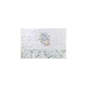 Avanti Linens - Tapis de Bain en Coton, Tapis de Salle de Bain inspiré de la mer, décoration d'intérieur (Collection Coastal Terrazo, 50,8 x 76,2 cm)