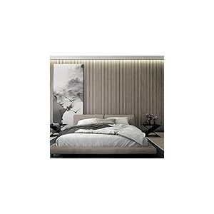 marburg Papier peint, aspect bois, gris, panneaux acoustiques, effet 3D, papier peint non tiss&eacute;, salon, chambre &agrave; coucher, 10,05 x 0,53 m, fabriqu&eacute; en Allemagne