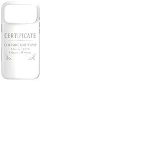 Certificat Cliffside Bootcamp &mdash; &Eacute;dition Party & Vegas 2025 Coque pour iPhone 17 Pro Max