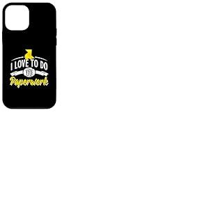 I Love To Do The Paperwork Jeu de mots grue origami Coque pour iPhone 12 mini