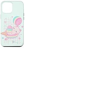 Kawaii Fraise Lait Chat Pastel Glace Galaxie Coque pour iPhone 12 Pro Max