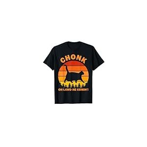 Funny Chonk Cat Meme Memes Gros Chat Potel&eacute; Minou Cadeau T-Shirt