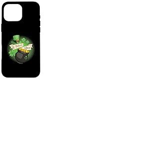 St Patricks Day pi&egrave;ce Argent tr&egrave;fle Chapeau Irlandais Cadeau Coque pour iPhone 16 Pro Max