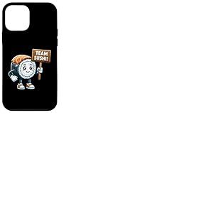 Rouleau de Sushi d'équipe, Mascotte de Poisson cru, Cuisine Japonaise Coque pour iPhone 12 Mini