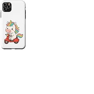Trottinette Licorne pour garçons, Filles, Hommes, Femmes, Enfants et Adultes Coque pour iPhone 11 Pro Max