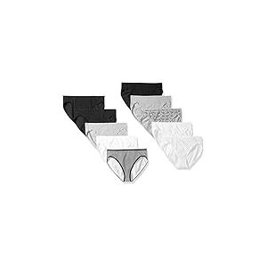 Amazon Essentials Culotte en Coton Taille Haute (Disponible en Grande Taille), Respirant Femme, Lot de 10, Neutre, 42