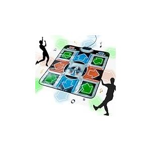Mad Monkey Tapis de Danse pour Enfants à partir de 8 Ans - Tapis de Danse rétro- Tapis Musical avec Plus de 100 chansons, 9 Jeux et 3 Niveaux de difficulté