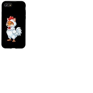 Costume Amusant de Renard dans Un Poulet Coque pour iPhone SE (2020) / 7/8