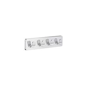 Smedbo OK359 Ice Crochet Quadruple Laiton/Cuivre/Zinc Argent 19,5 x 2,8 x 4,5 cm