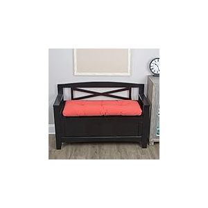 Klear Vu The Gripper Omega Coussin de Banc capitonné antidérapant pour Meubles d'intérieur, Rangement d'entrée, Baie vitrée, Coin d'angle ou siège de Piano, 89,9 cm, 40,6 cm - Corail